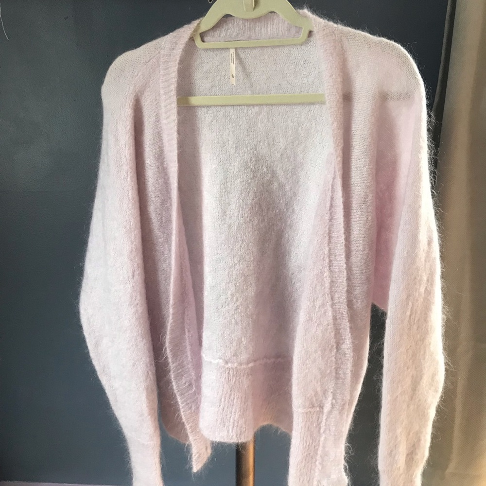 FP Fuzzy Button Up Sweater